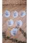 Keyring with Writing on It and Gelatin Package, Wedding, Birth, Baby, Engagement Gifts, 10 Pieces - 3