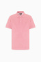 Men's Dried Rose Slim Fit Slim Fit Polo Collar 100% Cotton Short Sleeve T-Shirt - 5