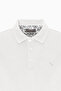 Men's White Slim Fit Slim Fit Polo Collar 100% Cotton Short Sleeve T-Shirt - 7