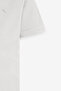 Men's White Slim Fit Slim Fit Polo Collar 100% Cotton Short Sleeve T-Shirt - 8