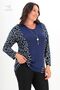 New Season Stretchy Comfort Model with Large Size Necklace Gift and Sleeves Patterned Solid Color Knitwear Sweater - 6