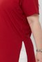 Large Size Organic Cotton Side Slit Lycra Comfort Model Short Sleeve Sports And Casual T-shirt - 8