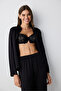 Carrie Dark Black Shirt Pants Pajamas Set - 3