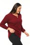 Large Size Collar Detailed Knitwear Blouse Soft Textured Sleeves with Elastic Comfort Model Stylish Knitwear Sweater - 6