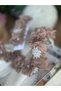 Luxury designer pearl brooch floral bridal engagement postpartum women's and children's crown special occasion crown brown