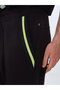 Striped Black Tracksuit with Elastic Waist - 5