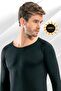 Men's Black Thermal Long Sleeve Underwear Kt20.06