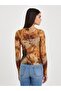 Patterned Ribbed Sweatshirt - 3