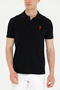 Men's Black Polo Neck T-Shirt 50269835-Vr046 - 6