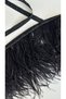 1 Meter Snap Ostrich Feather Black - 4