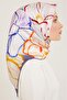 Lavender Flower Pattern Sura Silk Scarf 9110 - 09 - 2