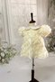 Rose Girl Baby Baby Collar Ecru Evening Dress Mevlüt Dress - 3