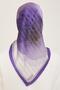 Purple Floral Pattern Tivil Silk Scarf 9100 - 08 - 4