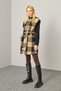 Belted Plaid Long Vest