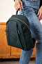 Women's White 9 Compartment Medium Size Backpack Jp4040Tm White Size 31X29 cm