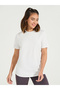 Solid Mesh & Seam Detail Short Sleeves Top - 3