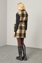 Belted Plaid Long Vest - 3