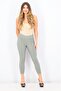 Women Regular Fit Plain Skinny Pants, Olive - 2