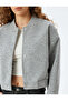 Comfortable Fit Bomber Jacket with Snap Button Pocket Detail - 5