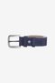 Men's Navy Blue 100% Leather Casual Belt