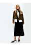Comfortable Fit Standard Waist Long Velvet Skirt - 2