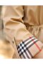 Women's Trench Coat with Hood and Folded Sleeves Patterned - 5