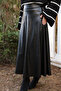 Women's Faux Leather Mevlana Skirt - 7