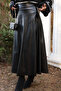 Women's Faux Leather Mevlana Skirt - 6