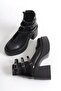 Bia Black Three-Stripe High Thick Platform Heeled Lightweight Casual Shoes - 2