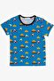 Girls & Boys Boy's Pajama Set with Shorts, Tractor Pattern, 1.5-5 Years, Blue - 3
