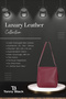 Original Luxury Soft Leather Comfortable Single Compartment Zippered Adjustable Strap Handbag and Shoulder Bag - 3