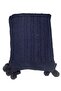 Knitwear Pompom Tv Blanket - Knee Shawl - Woven Sofa Cover - 3