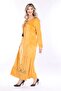 Women's Long Sleeve Velvet Dress - 4