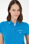 Women's Cobalt Blue Polo Neck T-Shirt 50280039-Vr045 - 2