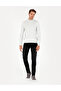 Cream Melange Slim Fit Half Turtleneck Basic Knitwear Sweater 50296613-Vr159 - 4