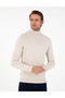 Stone Slim Fit Turtleneck Basic Sweater Pullover 50296582-VR049 - 3