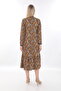 Baby Collar Lace Detailed Buttoned Frilly Winter Modal Dress - 3