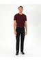 Black Regular Fit Basic Canvas Trousers 50292505-Vr046