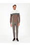 Mink Melange Slim Fit Half Turtleneck Sweater 50300526-Vr174 - 4