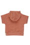 Baby Boy Towel Textured Hooded Orange Sweatshirt - 2