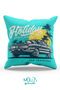 Double Sided Printed Old Design Patterned Single Throw Pillow Case
