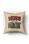 New Year's Themed Written 43X43 Square Velvet Throw Pillow Cover - 2