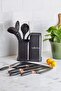 Nairobi Heat Resistant Silicone Fireproof Non-Stick Stand 12 Piece Service Set Black - 3