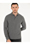 سويت شيرت أساسي بقصة ضيقة من Anthracite Melange 50276035-VR081 - 2