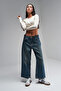Women's T. Jeans Color Relaxed Ankle Fit Loose Cut Denim - 4