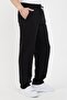 Men's Black Straight-Leg Relaxed Fit Sweatpants - 3