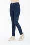 Women's Blue High Waist Soft Touch Comfortable Cut Mom Jeans Denim Trousers - 8