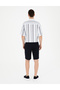 Navy Blue Regular Fit Knitted Shorts 50286125-Vr033 - 4