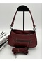 Aa Quality Genuine Leather Women's Luxury Claret Red Hand and Shoulder Bag - 6