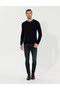 Navy Blue Slim Fit Crew Neck Basic Knitwear Sweater 50258993-Vr033 - 4
